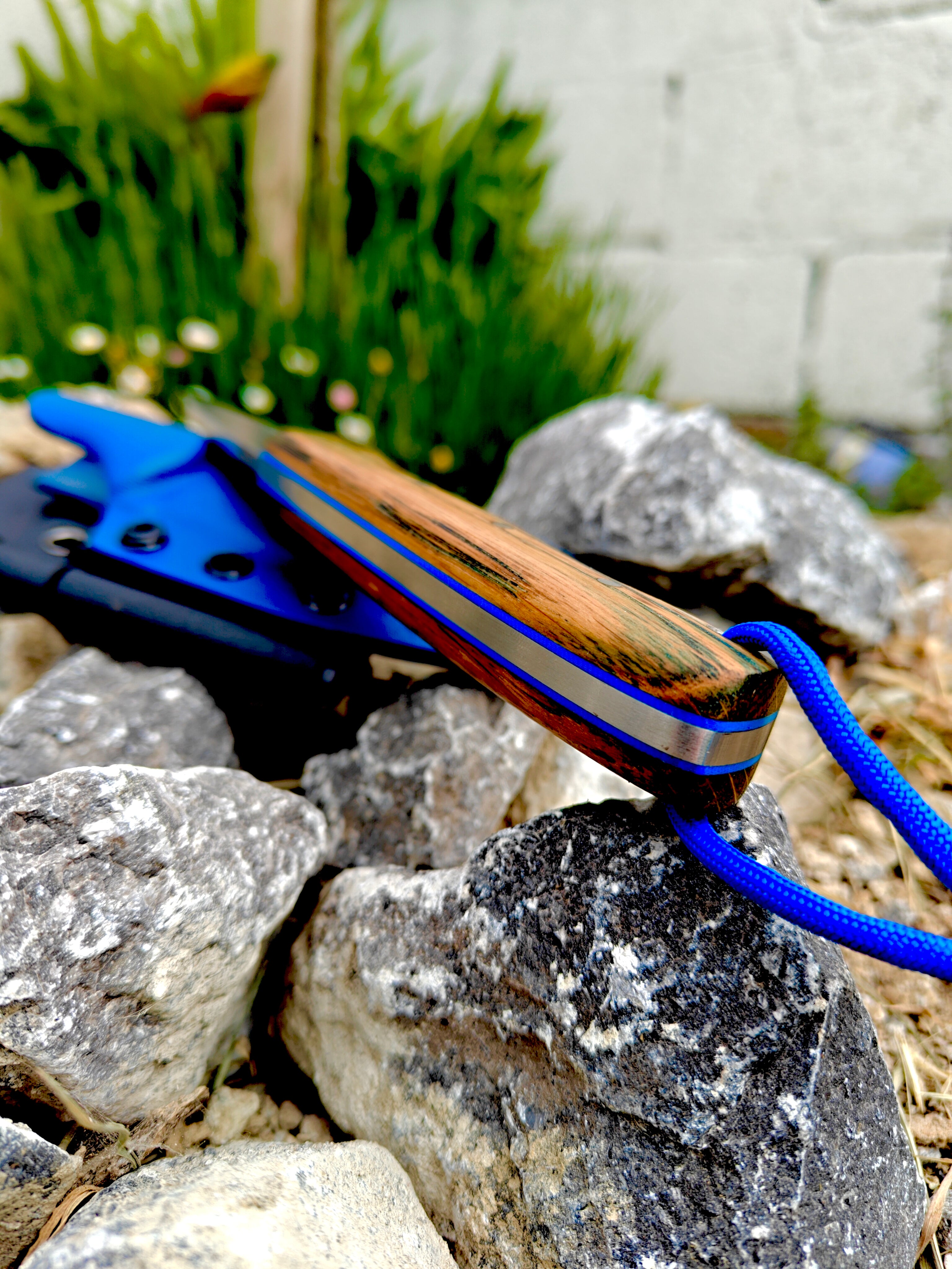 5mm 1095 high carbon steel Bushcraft (blue)