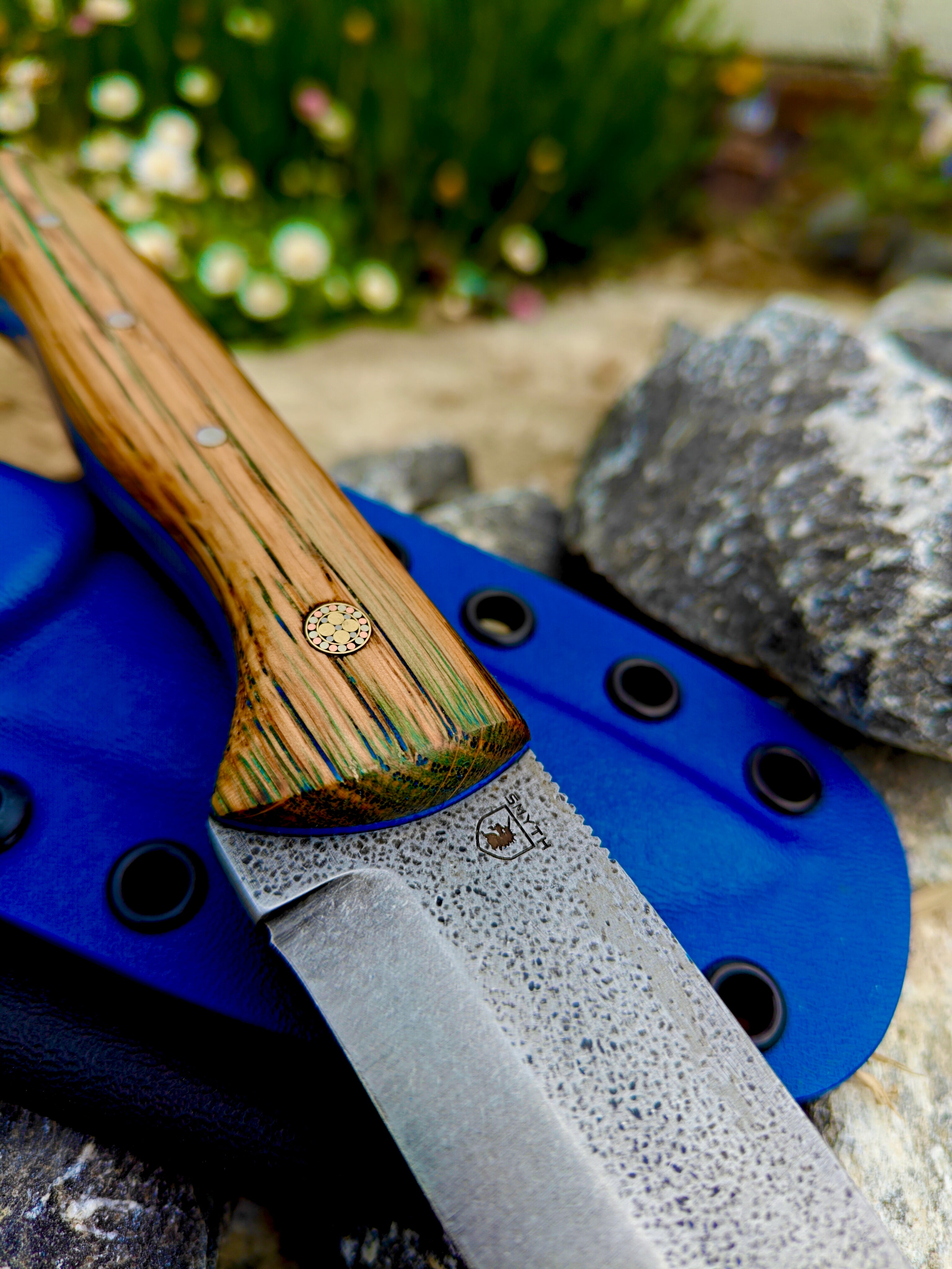 5mm 1095 high carbon steel Bushcraft (blue)