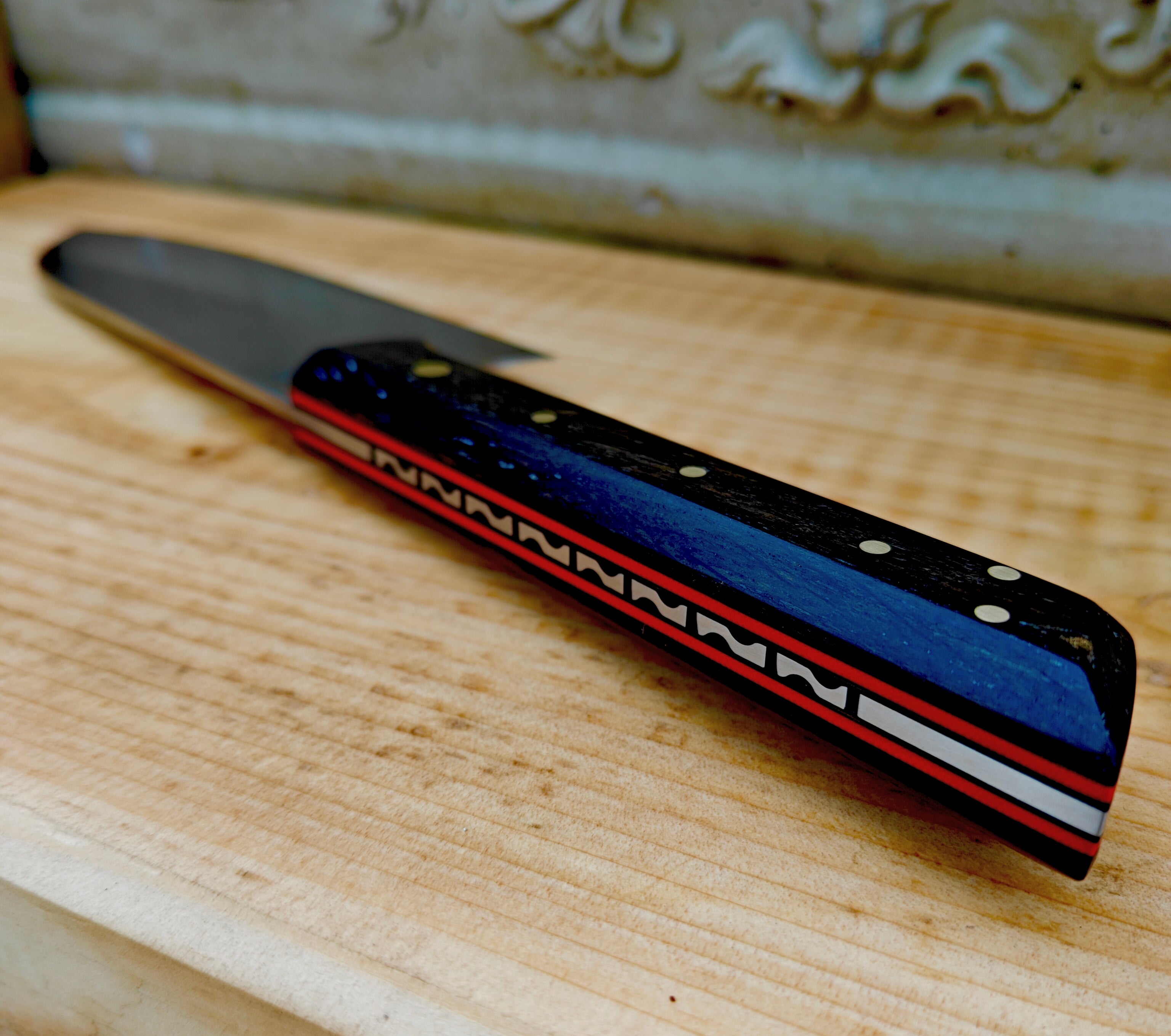 14c28n stainless steel Japanese style ,bog oak