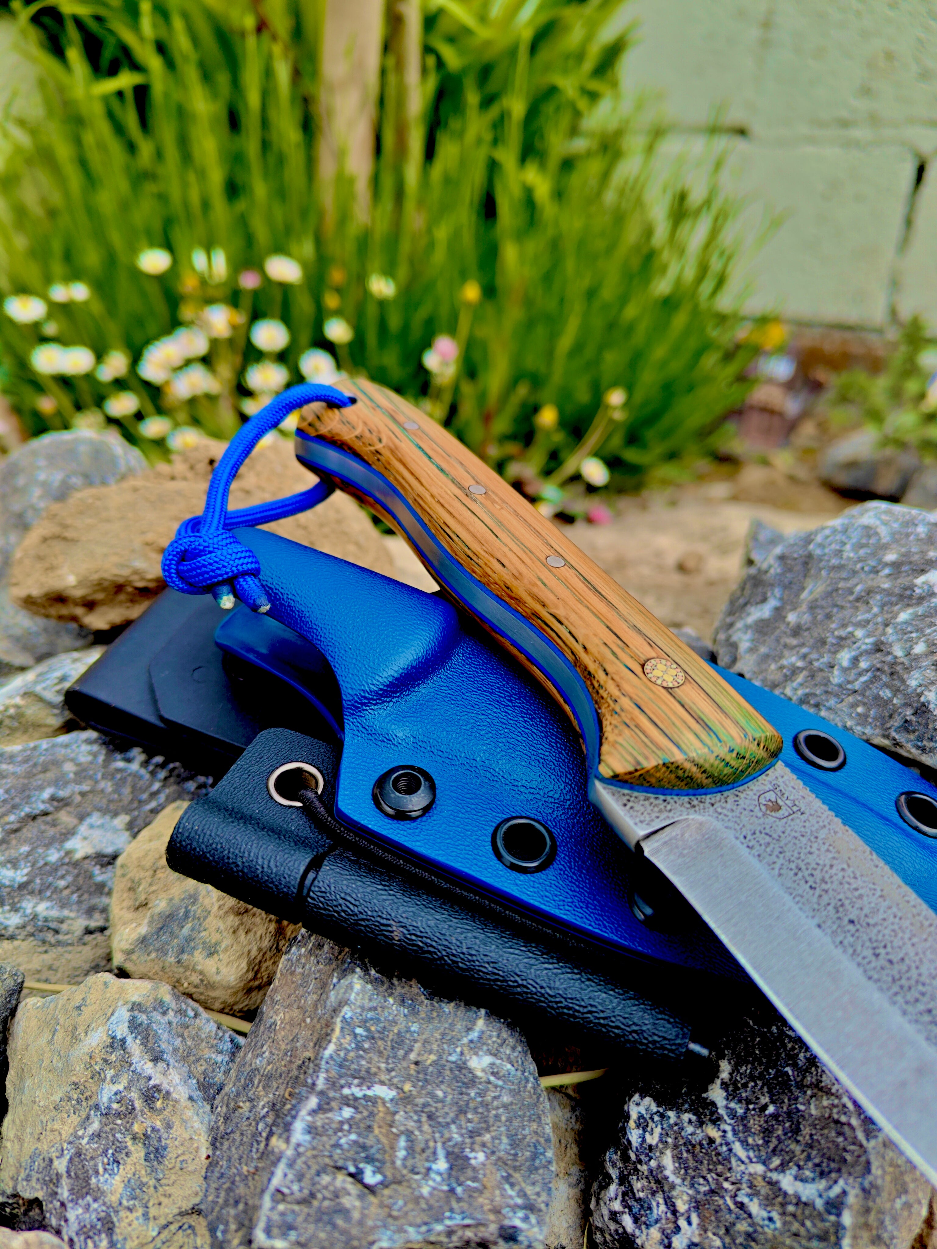 5mm 1095 high carbon steel Bushcraft (blue)