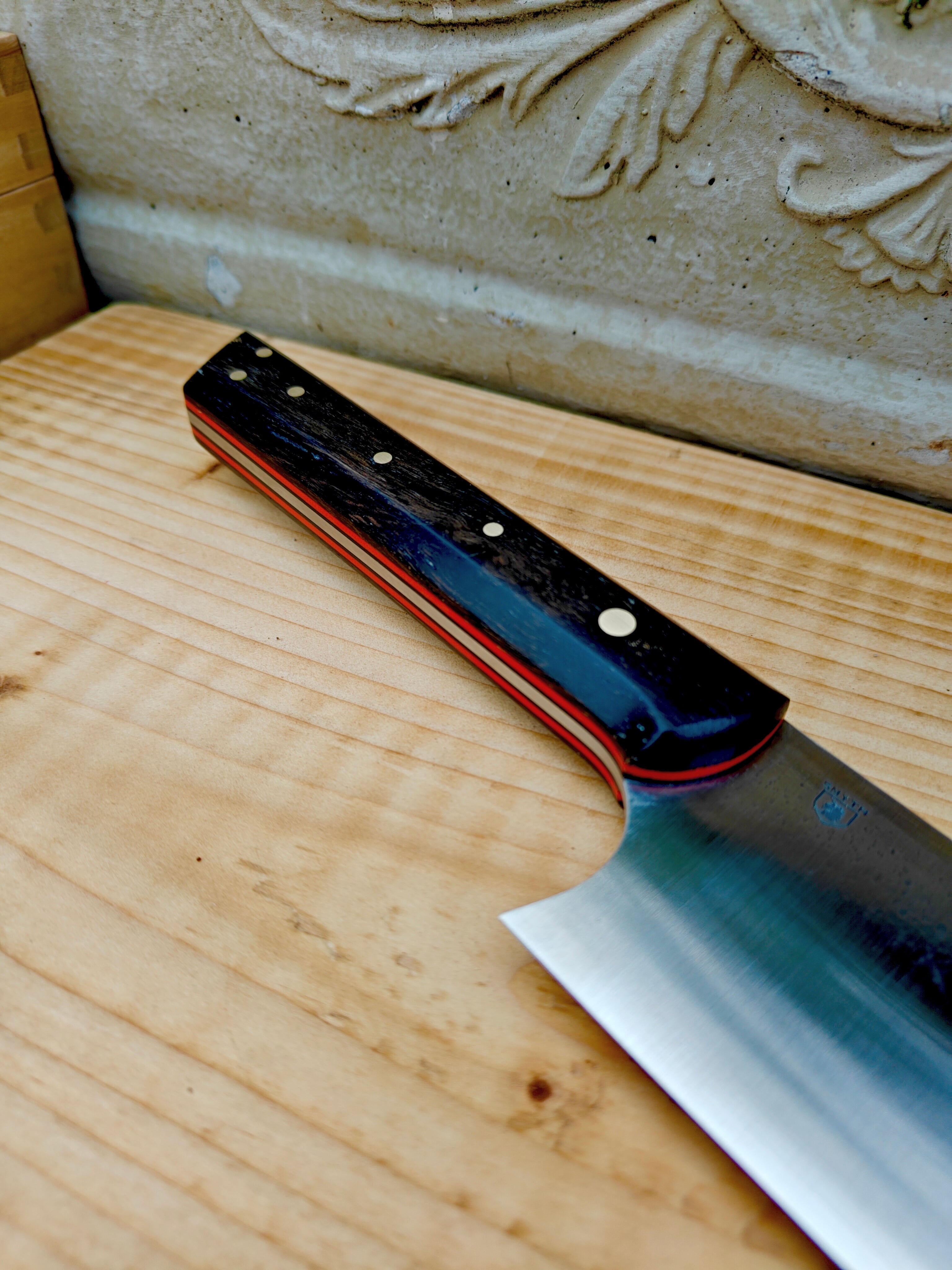 14c28n stainless steel Japanese style ,bog oak