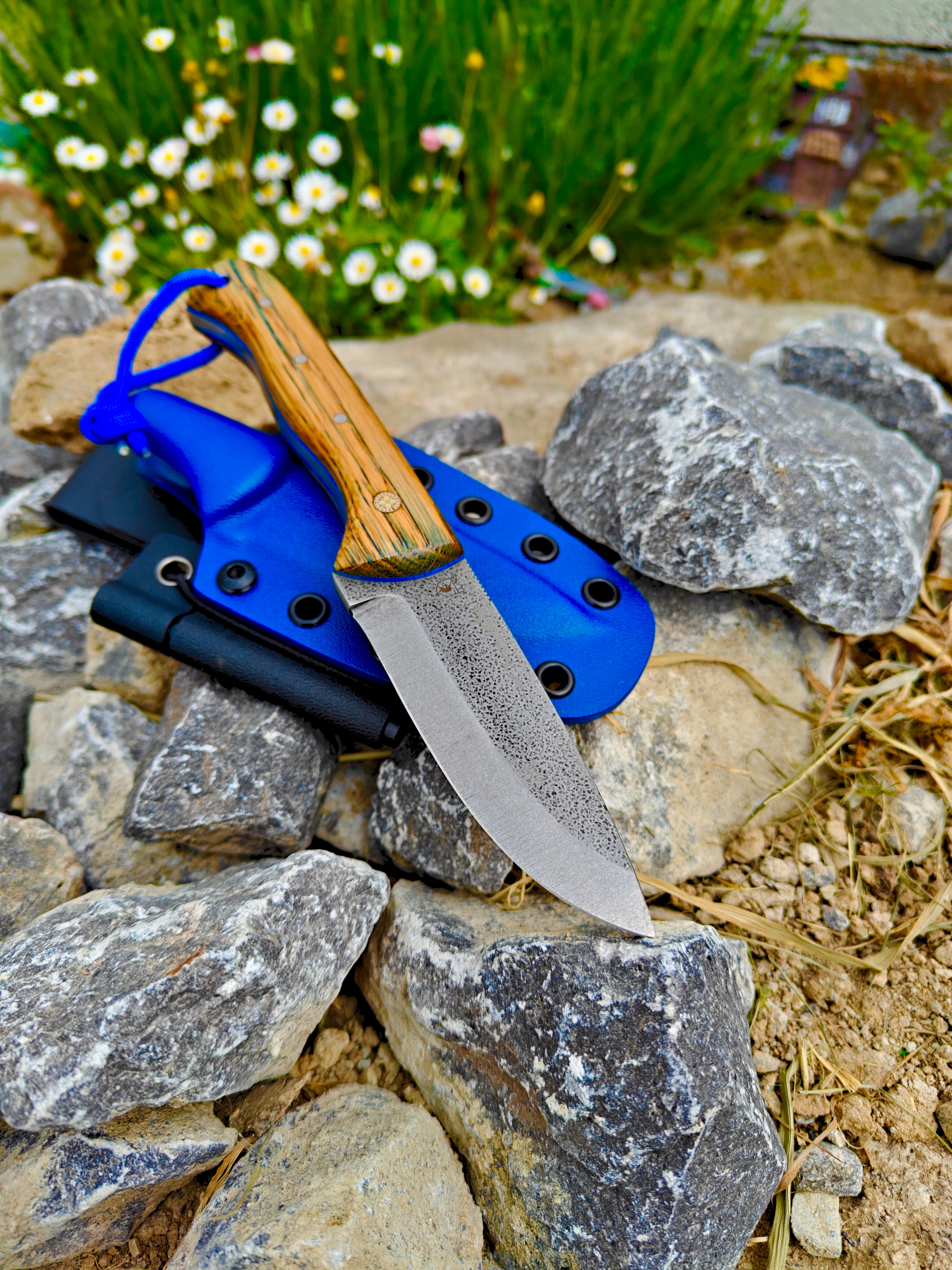 5mm 1095 high carbon steel Bushcraft (blue)