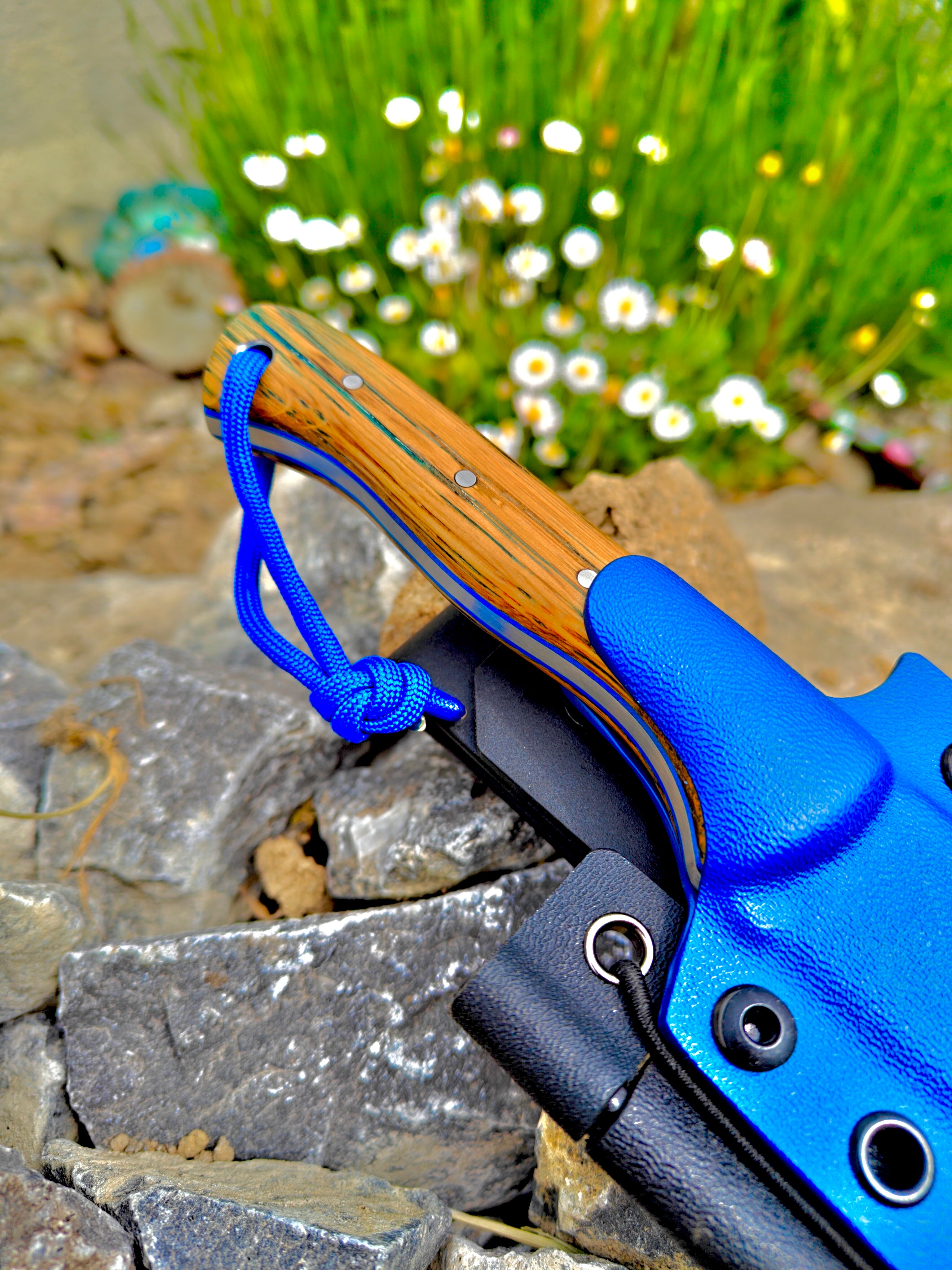 5mm 1095 high carbon steel Bushcraft (blue)