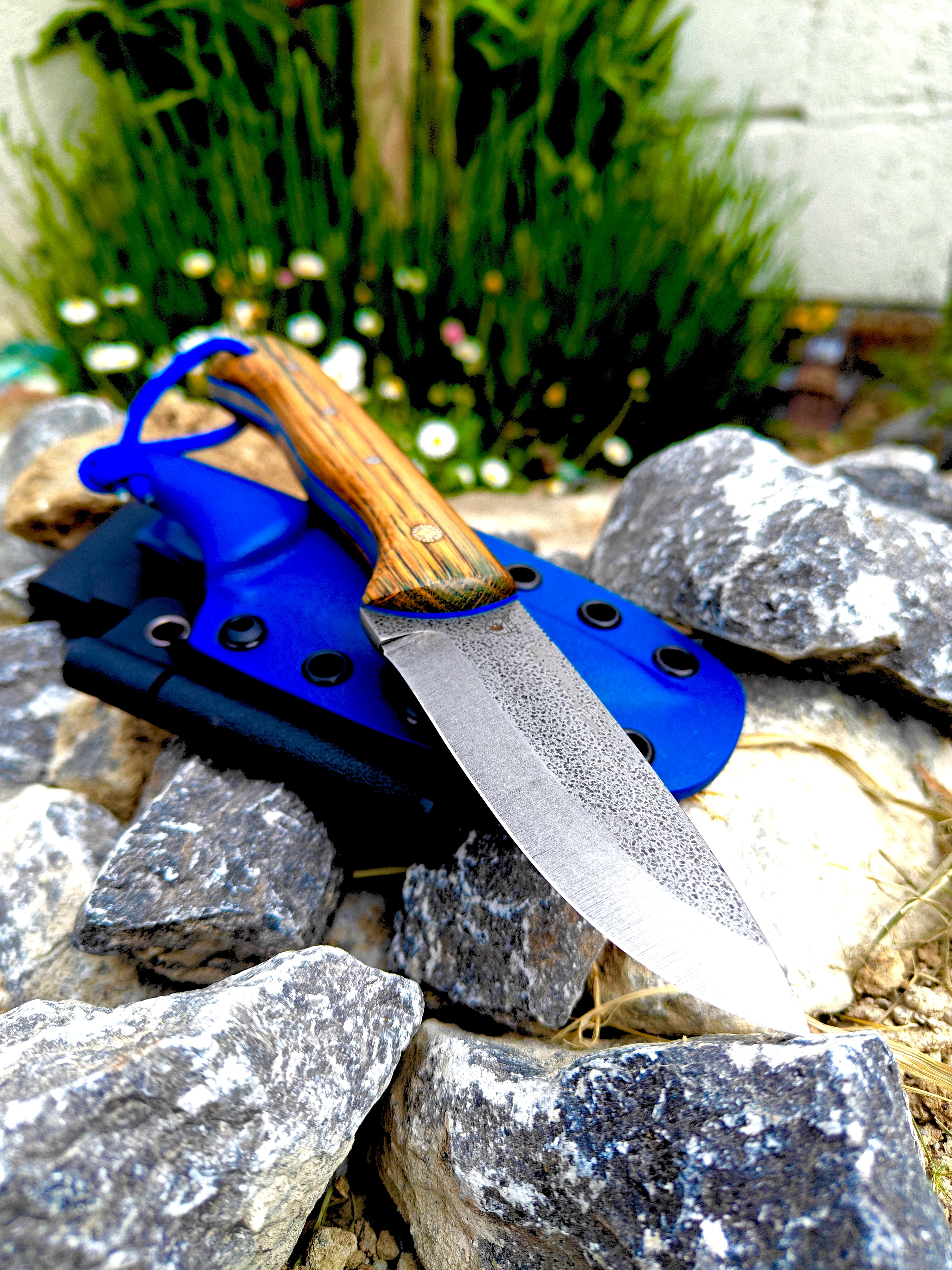 5mm 1095 high carbon steel Bushcraft (blue)