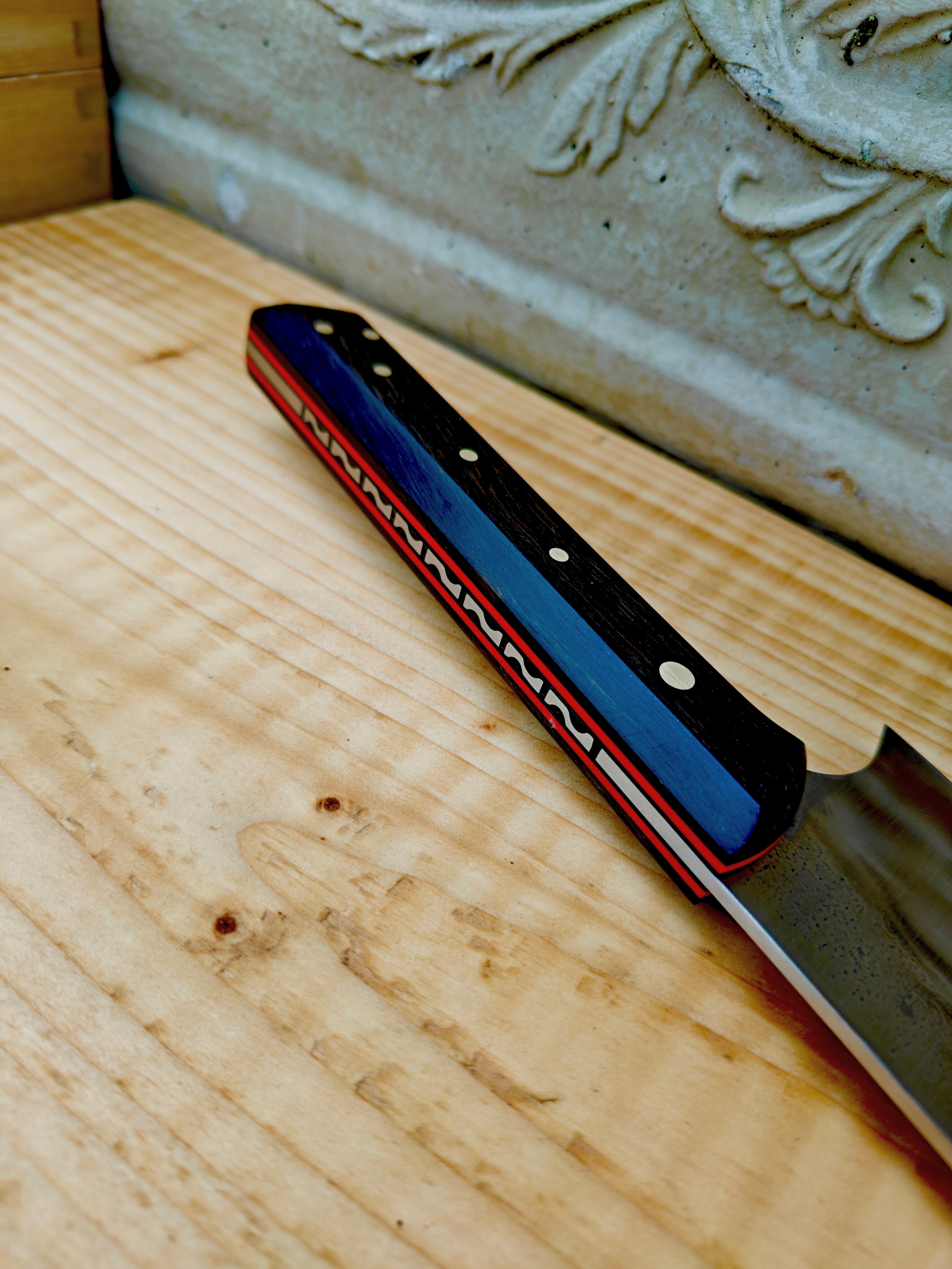 14c28n stainless steel Japanese style ,bog oak